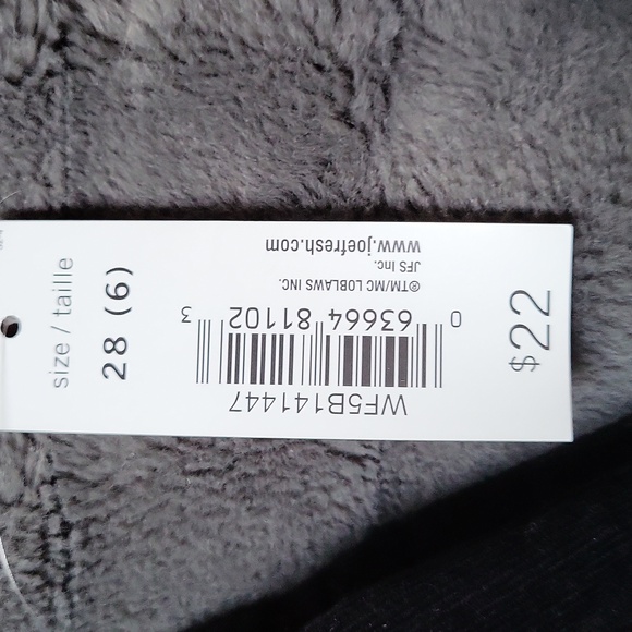 Slim Low Rise Black Corduroy Pants From Joe Fresh! Size 6! NWT! - Picture 2 of 13